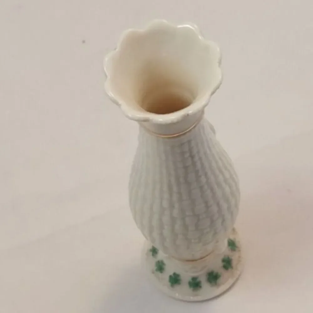 Retired “Irish Rose” Bone China Bud Vase Made for the Danbury Mint 5”